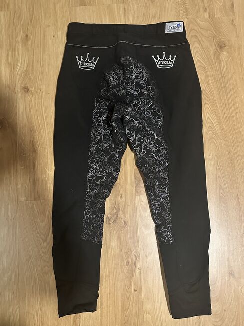 Reithose Tysons Breeches schwarz mit Glitzer, Gr. 46, Tysons Breeches, Nathalie Krause, Breeches & Jodhpurs, Hohnhorst bei Wunstorf, Image 2