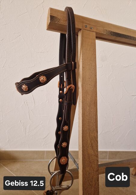Zaumzeug braun mit Rosegold, Felix bühler , Nina Eigenmann, Nosebands, Schweizersholz