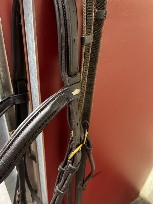 Zaumzeug Equiva Boston schwedisch kombiniert Trense braun Warmblut WB, Equiva Boston, Katrin, Bridles & Headstalls, Hainbuch, Image 2