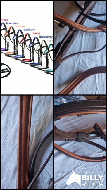 Trense "Unicorn" braune Unterlegung ,Qualitätsleder,+Zügel Gr.COP, Trense "Unicorn", Una (Horse-design), Bridles & Headstalls, Rot am See, Image 6