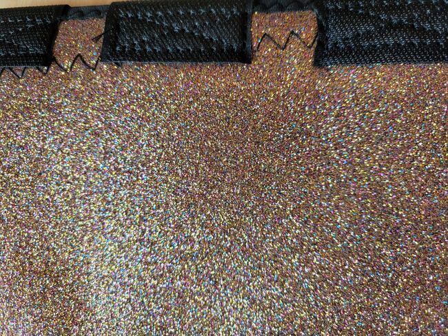Brillante goldene diamantene Gamaschen, Gr. L, atmungsaktiv, Chew, Andrea Schürmann, Gamaschen, Lichtenau, Abbildung 6