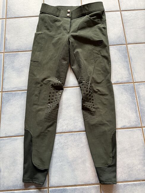 Reithose Spooks Elina Full Grip tannengrün Gr.S, Spooks Elina, Jessica Roos, Breeches & Jodhpurs, Untersiemau 