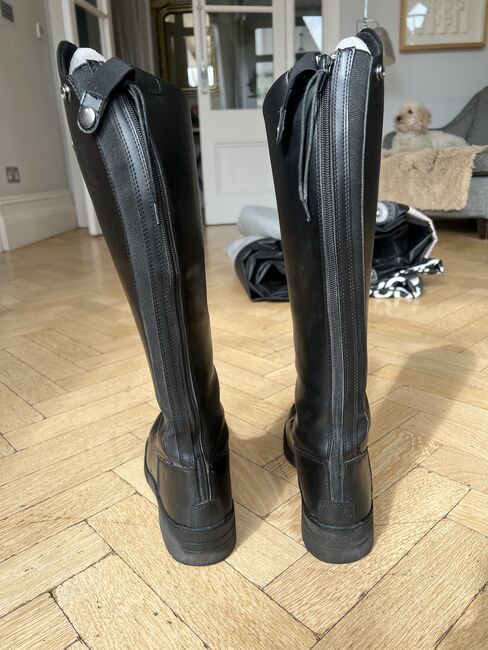 BROGINI MODENA SYNTHETIC VEGAN LEATHER TALL RIDING BOOT  LADIES size 6.5, Brogini, Alexa Koch, Riding Boots, London, Image 4