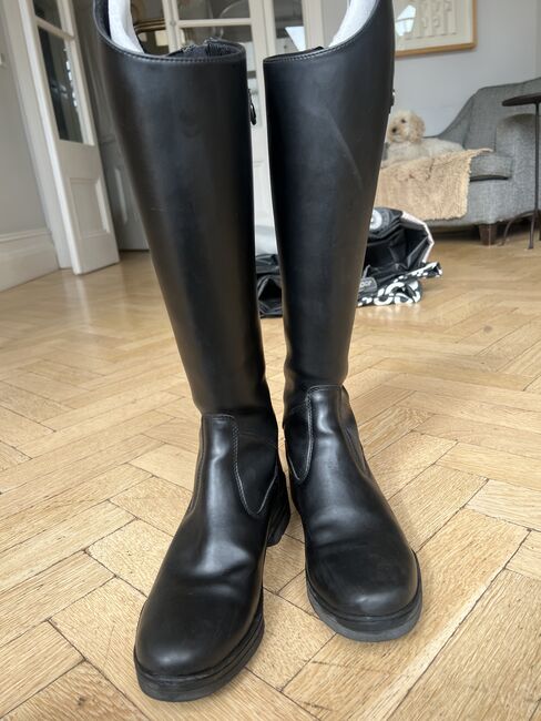 BROGINI MODENA SYNTHETIC VEGAN LEATHER TALL RIDING BOOT  LADIES size 6.5, Brogini, Alexa Koch, Riding Boots, London