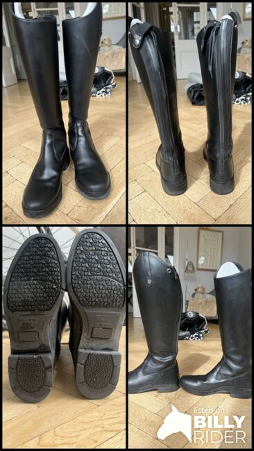 BROGINI MODENA SYNTHETIC VEGAN LEATHER TALL RIDING BOOT  LADIES size 6.5, Brogini, Alexa Koch, Oficerki jeździeckie, London, Image 5