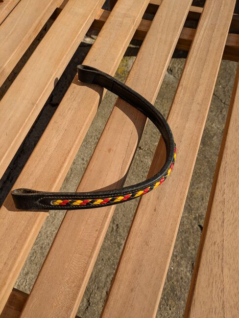 Stirnriemen schwarz-rot-gelb, ponymausi, Browbands, Naumburg