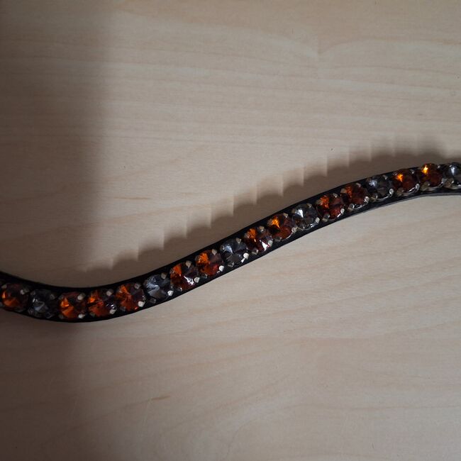 Stirnriemen WB Braun Grau, Hufbotique, ADN, Browbands, Duisburg, Image 4