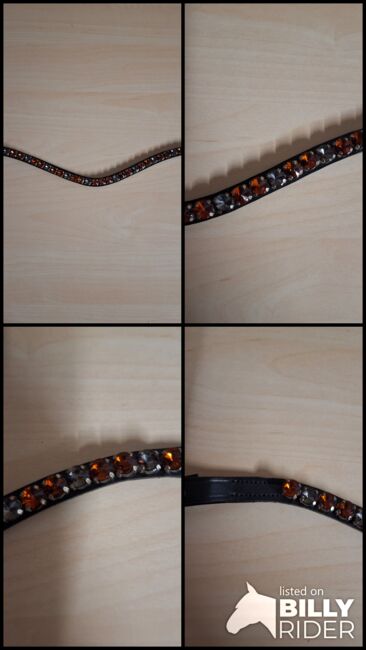 Stirnriemen WB Braun Grau, Hufbotique, ADN, Browbands, Duisburg, Image 7