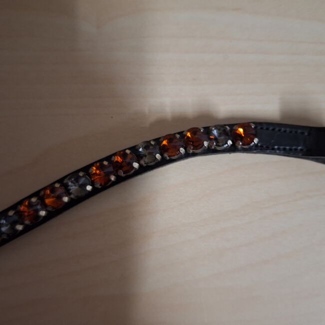 Stirnriemen WB Braun Grau, Hufbotique, ADN, Browbands, Duisburg, Image 3