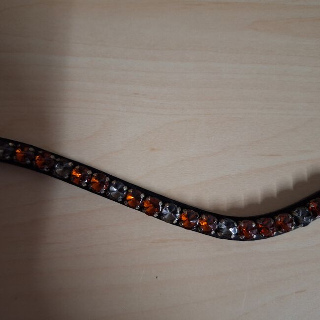 Stirnriemen WB Braun Grau, Hufbotique, ADN, Browbands, Duisburg, Image 5