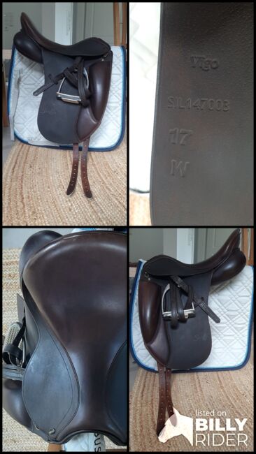 Dressursattel Braun 17" Seabis Vigo, Seabis Vigo, Saskia, Dressage Saddle, Wurster Nordseeküste , Image 6