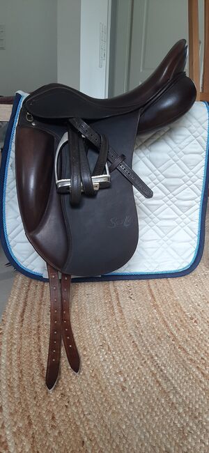 Dressursattel Braun 17" Seabis Vigo, Seabis Vigo, Saskia, Dressage Saddle, Wurster Nordseeküste , Image 4