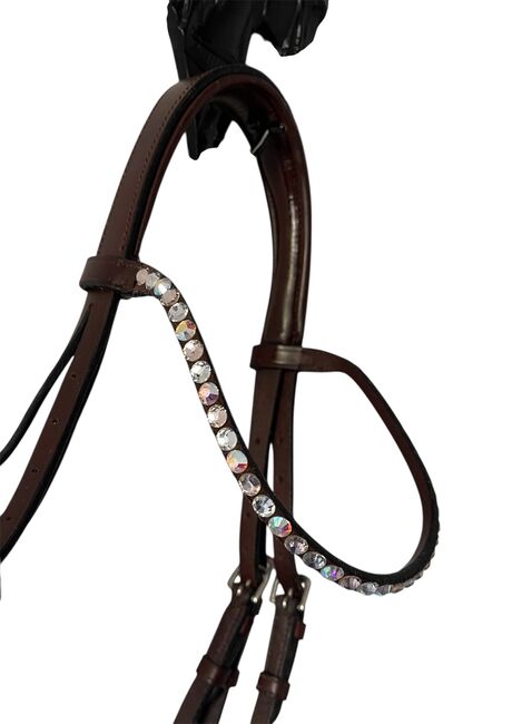 Brauner feiner Englischzaum, Glam Bridle, Bridles & Headstalls, Gottshaus , Image 2