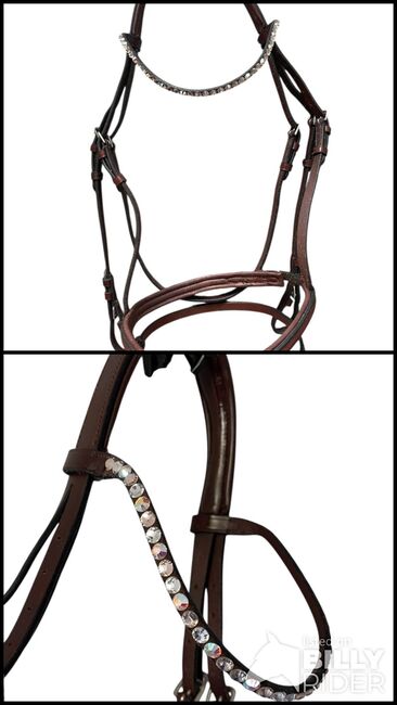 Brauner feiner Englischzaum, Glam Bridle, Bridles & Headstalls, Gottshaus , Image 3