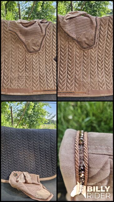 Braunes Kentucky Horsewear Set Velvet Pearls, Kentucky Velvet Pearls, Laura, Dressage Pads, Recklinghausen, Image 5