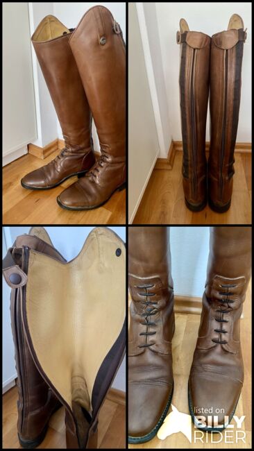 Lederreitstiefel braun, Loesdau  Porto soft Cognac braun , Anika, Riding Boots, München, Image 5