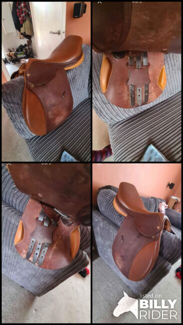 Brown saddle 17.5, J p heritage, Alix, Jumping Saddle, Barkingside, Image 6