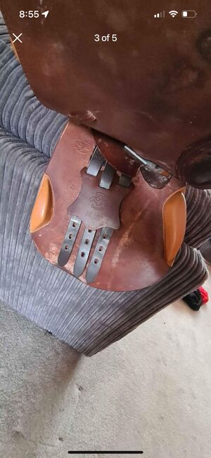 Brown saddle 17.5, J p heritage, Alix, Siodła skokowe, Barkingside, Image 3