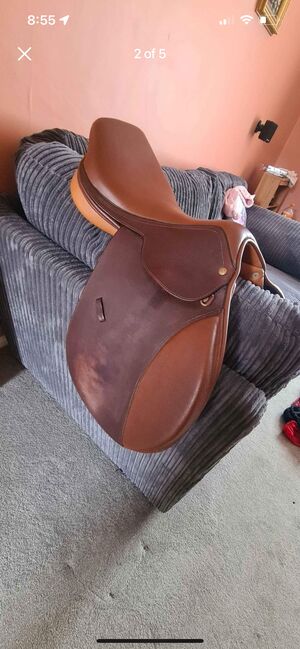 Brown saddle 17.5, J p heritage, Alix, Springsattel, Barkingside, Abbildung 2