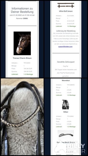 Trense Charm Braun von Bridely, Bridely, Kerstin Schöll, Bridles & Headstalls, Allersberg , Image 9