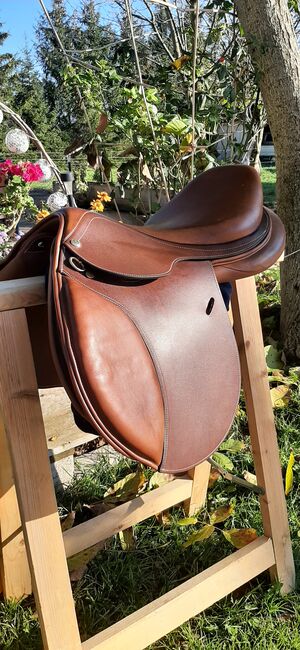 Brauner Springsattel von Eric Thomas, Kopfeisen selber wechseln, NEUWERTIG, Eric Thomas , Maresa, Jumping Saddle, Pfullingen, Image 5