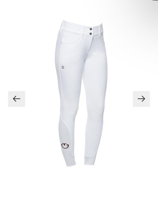 Cavalleria Toscana Damenreithose American Breeches Knie Grip weiß, Cavalleria Toscana  American Breeches, Marlene , Na zawody, Wismar, Image 2