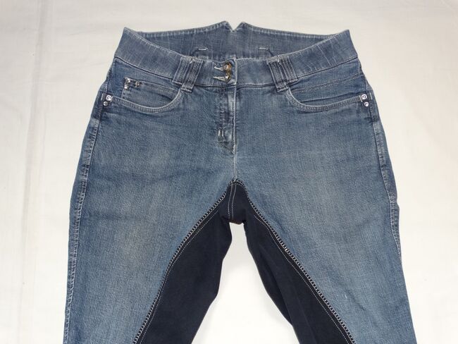 HKM Jeansreithose 42 Kunstleder-Vollbesatz Hochbund-/Highwaist Jeans Reithose, HKM, Anne, Bryczesy, Wahrenholz, Image 3