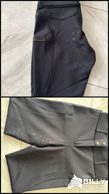 Cavallo Reithose schwarz, Cavallo Reithose Cavallo CAVALCandera Full Grip Schwarz , Evelyn Wouters, Bryczesy, Aachen, Image 3