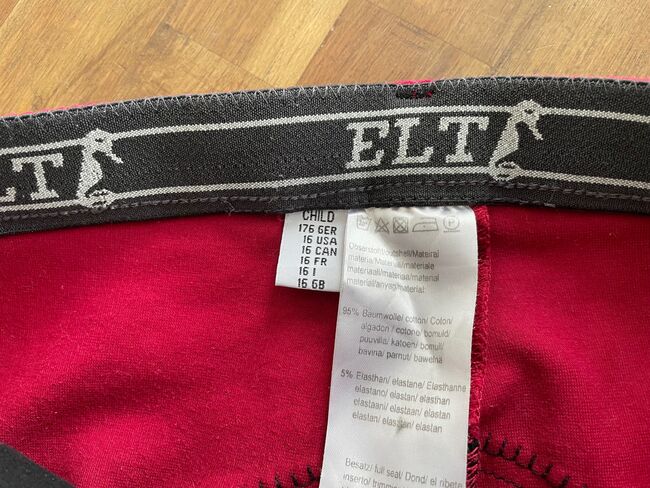 ELT Reithose Vollbesatz pink-schwarz Gr. 176, ELT, Sandra, Bryczesy dziecięce, Mönchengladbach, Image 5