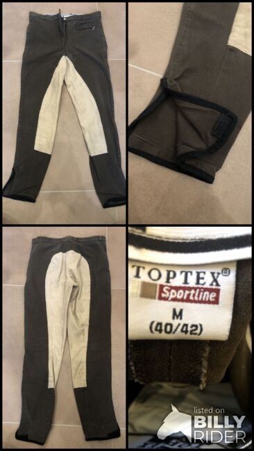 Toptex Reithose gr.M 40/42 Farbe Braun/ Beige, Toptex , Claudia, Bryczesy, Manching, Image 7