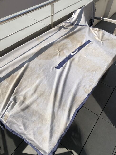 BUCAS BUZZ OFF Fliegendecke 155cm 155 cm mit Halsteil Bauchlatz Full Neck Ekzemerdecke, Bucas Buzz Off Full Neck, Hermine, Horse Blankets, Sheets & Coolers, Bremen, Image 4