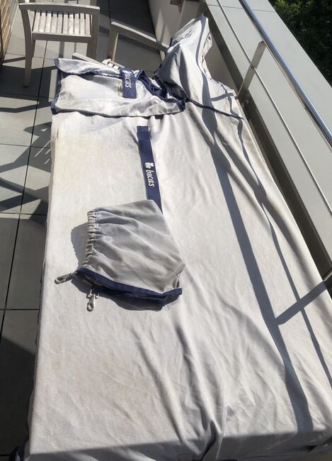 BUCAS BUZZ OFF Fliegendecke 155cm 155 cm mit Halsteil Bauchlatz Full Neck Ekzemerdecke, Bucas Buzz Off Full Neck, Hermine, Horse Blankets, Sheets & Coolers, Bremen