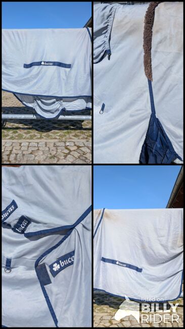 Bucas Buzz Off Full Neck - silver / navy - Fliegendecke / Ekzemerdecke, Bucas Bucas Buzz Off Full Neck - silver / navy , Peter, Horse Blankets, Sheets & Coolers, Dresden Gompitz, Unkersdorf, Image 10