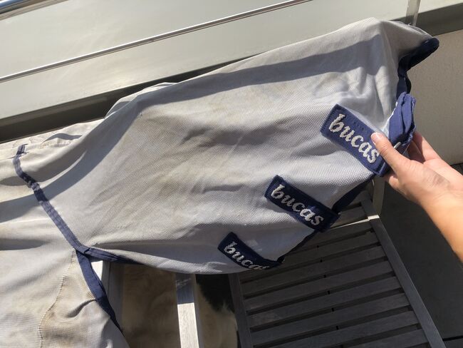 BUCAS BUZZ OFF Fliegendecke 155cm 155 cm mit Halsteil Bauchlatz Full Neck Ekzemerdecke, Bucas Buzz Off Full Neck, Hermine, Horse Blankets, Sheets & Coolers, Bremen, Image 5