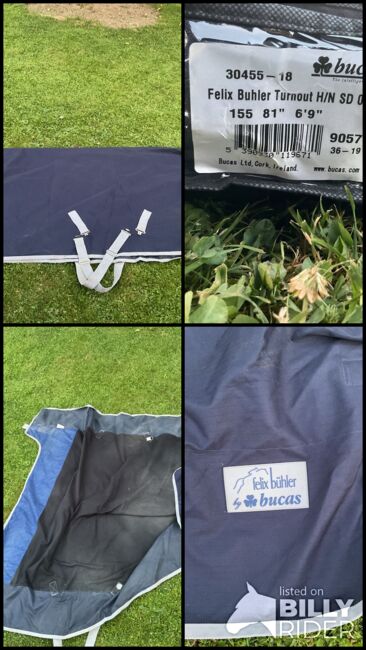 Bucas Felix Bühler Turnout 0g - 155cm, Bucas Felix Bühler Turnout H/N SD 0g, Shari Bahnsen, Horse Blankets, Sheets & Coolers, Münstertal, Image 9