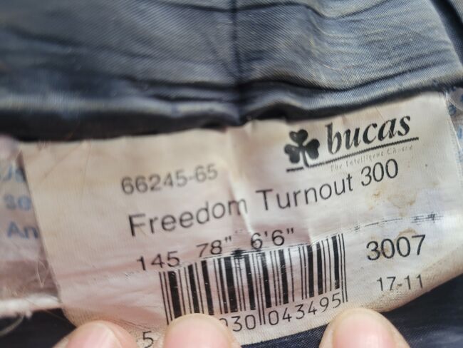 Bucas Freedom Turnout 145cm/ 300 Gramm, Bucas Freedom Turnout, Anke, Horse Blankets, Sheets & Coolers, Augsburg, Image 9