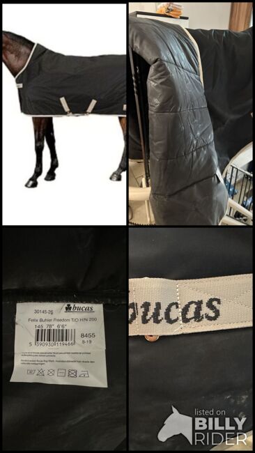 Bucas Freedom Turnout Highneck, 145cm 200 g, Bucas Freedom turnout high neck 200g , Anne, Horse Blankets, Sheets & Coolers, Eschau, Image 6