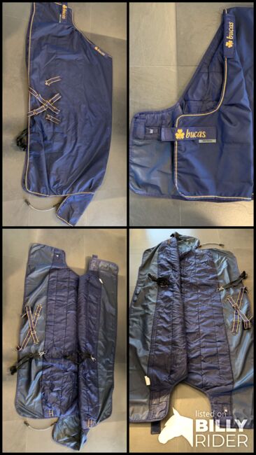 Bucas Irish Turnout 300gr navy gold 165, Bucas Irish Turnout Extra 300gr, Celia, Horse Blankets, Sheets & Coolers, Muggensturm , Image 8