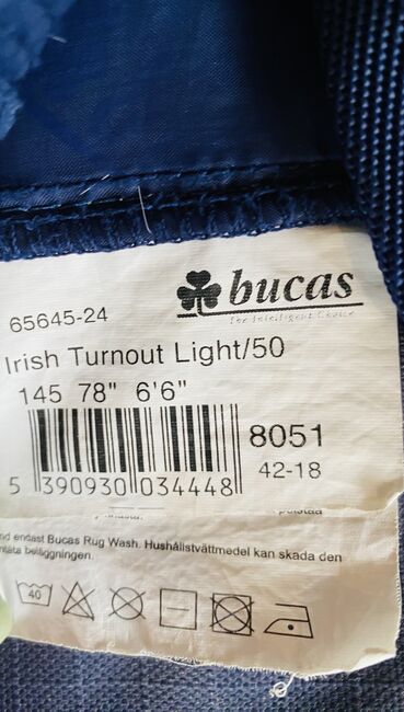 BUCAS Irish Turnout Light 50g navy/gold 145, BUCAS Irish Turnout Light, Vanessa Voigt, Pferdedecken, Haiger, Abbildung 5
