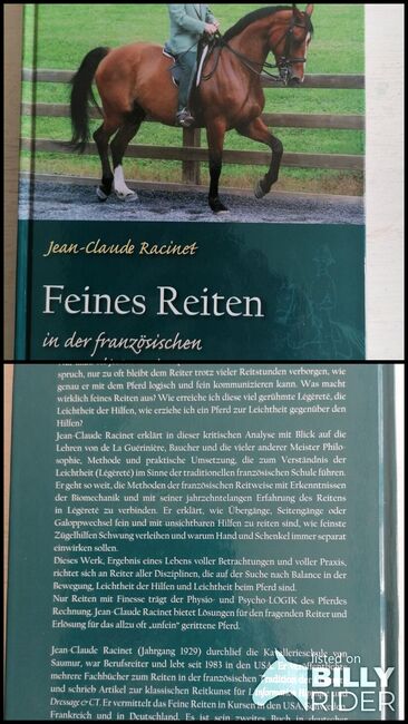 Buch Feines Reiten, Jean Claude Racinet , Brigitte Schreiner , Bücher, Neuhaus am Inn, Abbildung 3