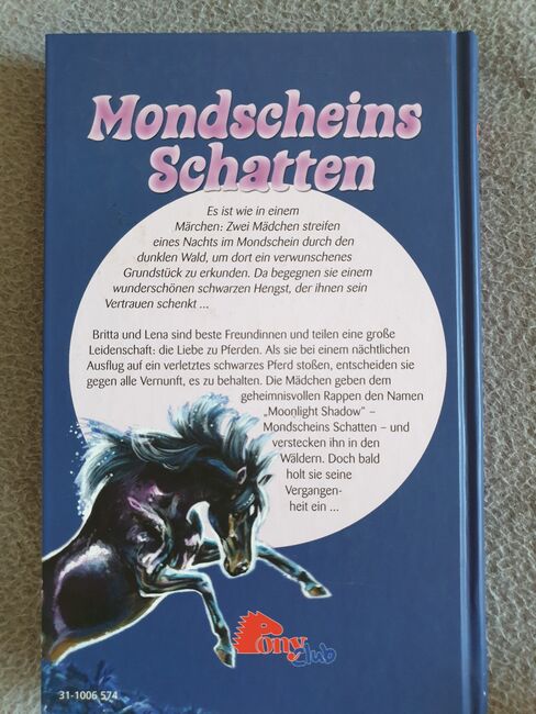 Buch "Mondscheins Schatten" - Sabine Giebken, Pony Club, Jenni // Polarstern, Bücher, Beeskow, Abbildung 2
