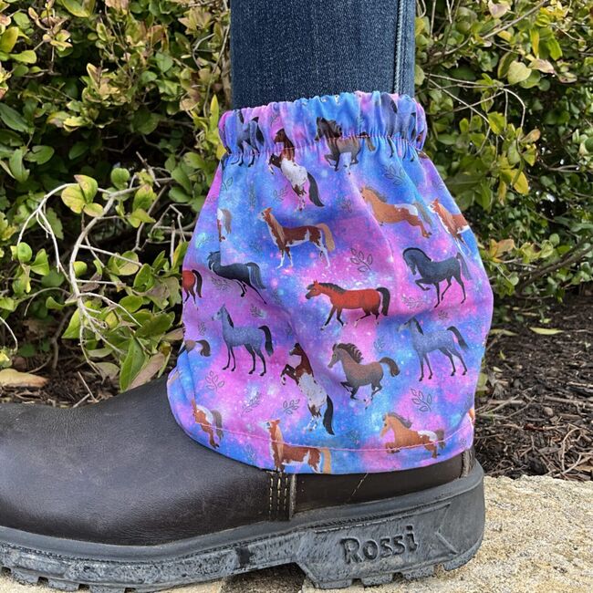 Buggez Sockenschoner RAINBOW HORSES Grösse ERWACHSENE, Buggez, Maya (Swisshorseshop), Stiefelschäfte & Reitchaps, Frauenfeld