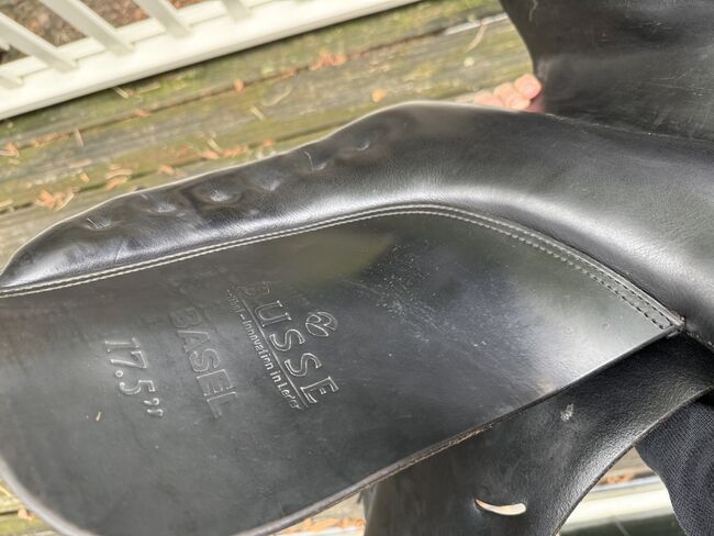 Busse Basel 17,5 inch leren dressuurzadel, Busse Basel, Cindy Lenssen, Dressage Saddle, Arnhem, Image 9