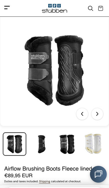 Stubben brushing boots M, Stubben Airflow, Fiammetta, Ochraniacze, Trofarello
