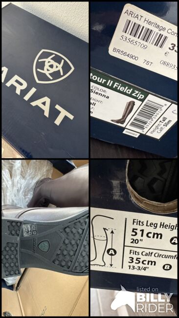 Ariat Reitstiefel Sienna Braun Gr. 41 NEU, Ariat  Sienna , Tini, Oficerki jeździeckie, Pilsting, Image 9