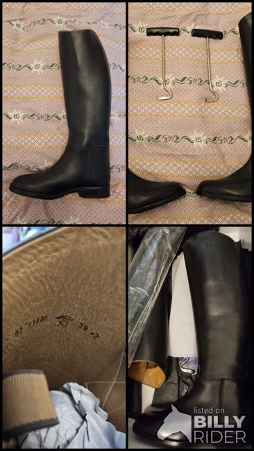 Reitstiefel schwarz gr.39, Sergio Grasso, Mara, Oficerki jeździeckie, Rotkreuz, Image 7