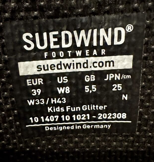 Suedwind Reitstiefel Nova Kids Fun Glitter 39 N wie neu 1,5 Mon., Suedwind  Nova Kids Fun Glitter, Mirjam Kremers, Oficerki jeździeckie, Viersen, Image 7