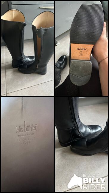 Felix Bühler Dressurstiefel,Größe 38 Höhe 45 Weite 40,Schwarz,neu, Felix Bühler, Laura , Oficerki jeździeckie, Image 6