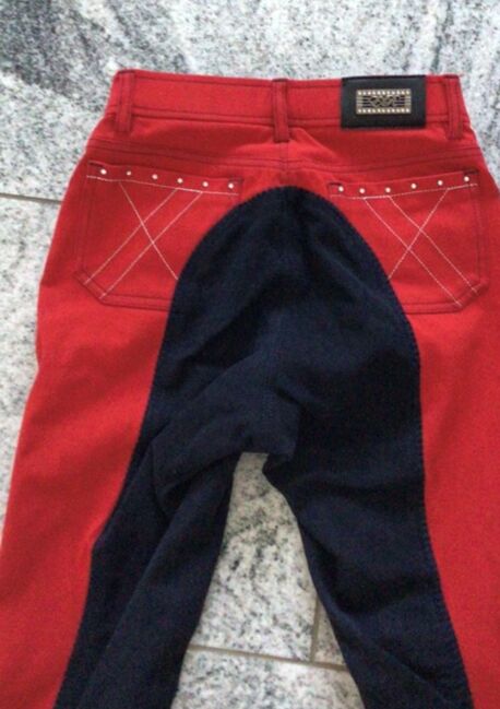 Reithose Vollbesatz rot / navy in S, Eurostar, CB, Breeches & Jodhpurs, Balingen, Image 2