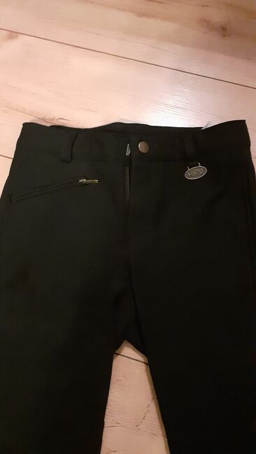 Reithose, schwarz, Besatz am Knie, Größe 146, HKM, Stefanie Uhe, Children's Breeches & Jodhpurs, Erftstadt